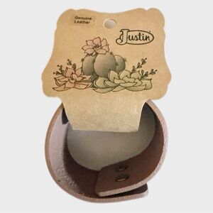 Justin Boots Bracelet Tooled Leather Cuff